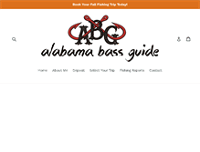 Tablet Screenshot of alabamabassguide.com